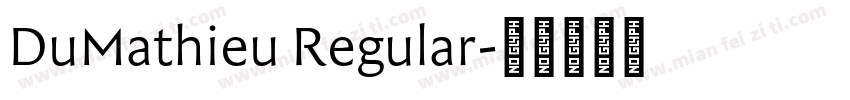DuMathieu Regular字体转换